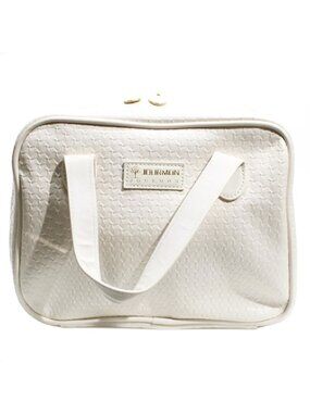 Travel Makeup Bag Large Capacity Water Resistant Toiletry Bag Jourmon White